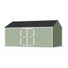Little Cottage Co. 12x18 Value Gable Wood Storage Shed Kit with Side Entry - (12x18 VGS-SE-PC)