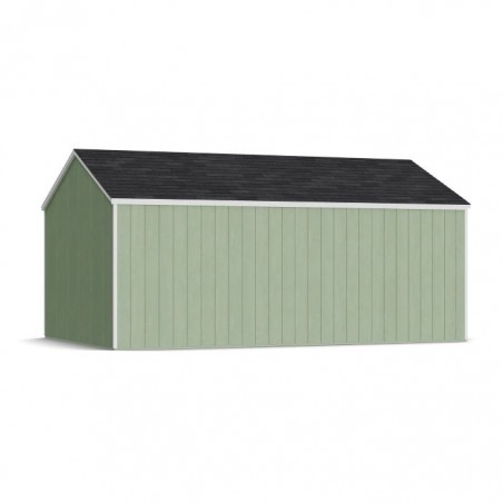 Little Cottage Co. 12x18 Value Gable Wood Storage Shed Kit with Side Entry - (12x18 VGS-SE-PC)