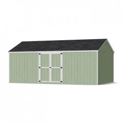 Little Cottage Co. 12x20 Value Gable Wood Storage Shed Kit with Side Entry - (12x20 VGS-SE-PC)