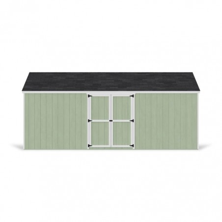 Little Cottage Co. 12x20 Value Gable Wood Storage Shed Kit with Side Entry - (12x20 VGS-SE-PC)