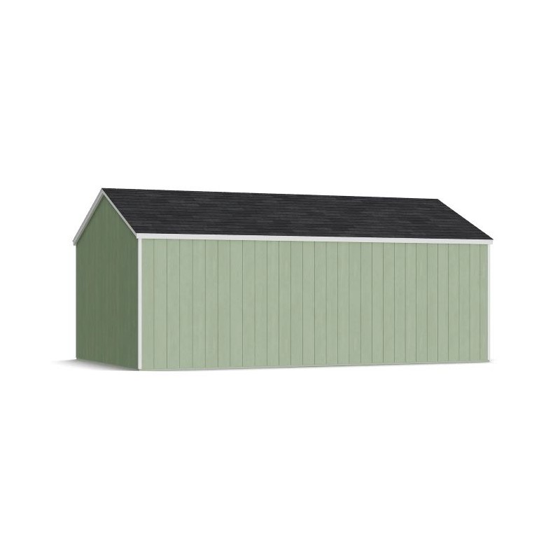 Little Cottage Co. 12x20 Value Gable Wood Storage Shed Kit with Side Entry - (12x20 VGS-SE-PC)