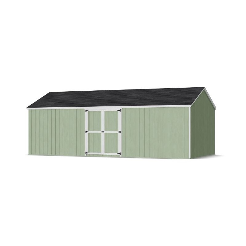 Little Cottage Co. 12x24 Value Gable Wood Storage Shed Kit with Side Entry - (12x24 VGS-SE-PC)