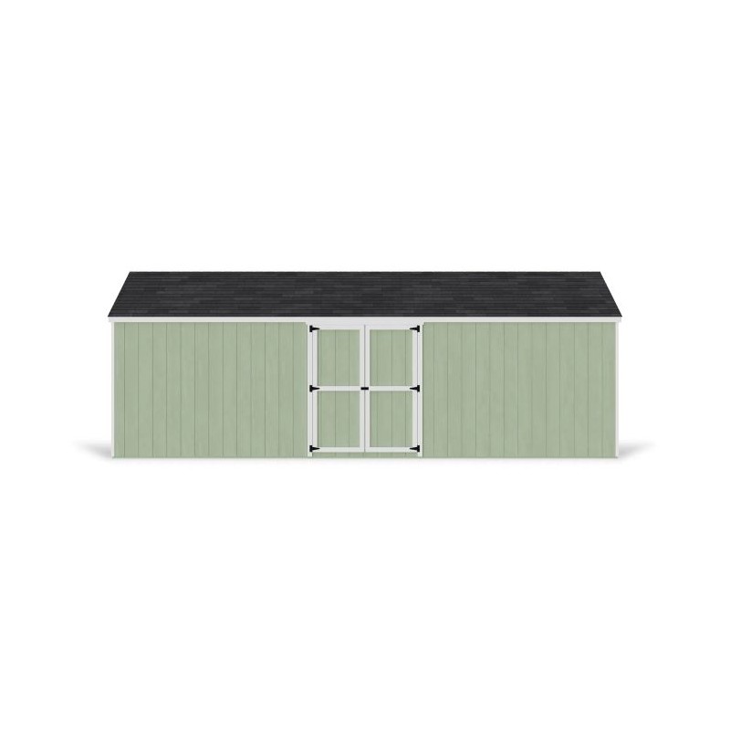 Little Cottage Co. 12x24 Value Gable Wood Storage Shed Kit with Side Entry - (12x24 VGS-SE-PC)