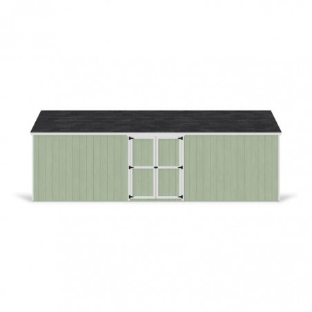 Little Cottage Co. 12x24 Value Gable Wood Storage Shed Kit with Side Entry - (12x24 VGS-SE-PC)