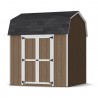 Little Cottage Co. 8x8 Value Gambrel Wood Barn Kit with 6' Sidewalls & Side Entry - (8x8 VGB-6-SE-PC)