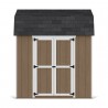 Little Cottage Co. 8x8 Value Gambrel Wood Barn Kit with 6' Sidewalls & Side Entry - (8x8 VGB-6-SE-PC)