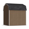 Little Cottage Co. 8x8 Value Gambrel Wood Barn Kit with 6' Sidewalls & Side Entry - (8x8 VGB-6-SE-PC)