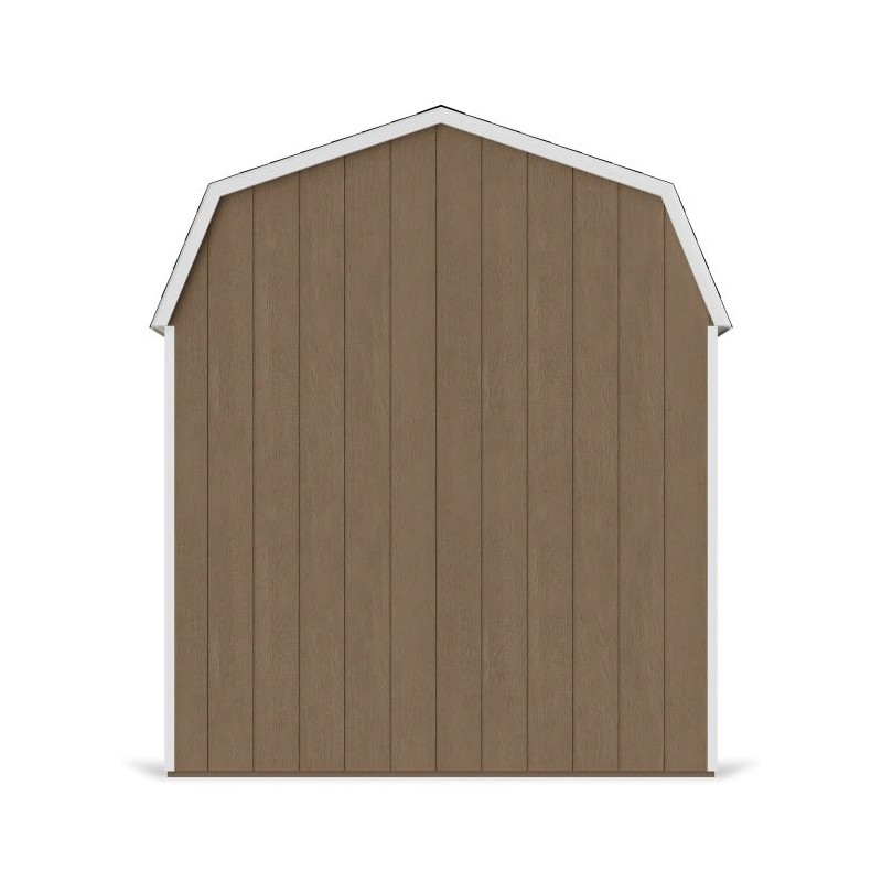 Little Cottage Co. 8x8 Value Gambrel Wood Barn Kit with 6' Sidewalls & Side Entry - (8x8 VGB-6-SE-PC)