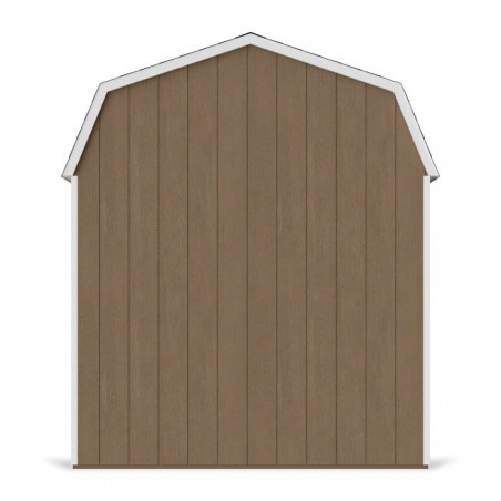 Little Cottage Co. 8x8 Value Gambrel Wood Barn Kit with 6' Sidewalls & Side Entry - (8x8 VGB-6-SE-PC)