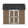 Little Cottage Co. 8x10 Value Gambrel Wood Barn Kit with 6' Sidewalls & Side Entry - (8x10 VGB-6-SE-PC)