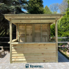 Taverns-To-Go Castlebar 8x5 Outdoor Wooden Bar Installed – (TTG-CB)