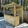 Taverns-To-Go Castlebar 8x5 Outdoor Wooden Bar Installed – (TTG-CB)