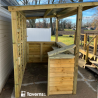 Taverns-To-Go Castlebar 8x5 Outdoor Wooden Bar Installed – (TTG-CB)