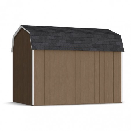Little Cottage Co. 8x12 Value Gambrel Wood Barn Kit with 6' Sidewalls & Side Entry - (8x12 VGB-6-SE-PC)