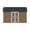 Little Cottage Co. 8x14 Value Gambrel Wood Barn Kit with 6' Sidewalls & Side Entry - (8x14 VGB-6-SE-PC)