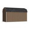 Little Cottage Co. 8x16 Value Gambrel Wood Barn Kit with 6' Sidewalls & Side Entry - (8x16 VGB-6-SE-PC)