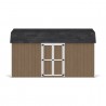 Little Cottage Co. 8x16 Value Gambrel Wood Barn Kit with 6' Sidewalls & Side Entry - (8x16 VGB-6-SE-PC)