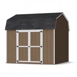 Little Cottage Co. 10x10 Value Gambrel Wood Barn Kit with 6' Sidewalls & Side Entry - (10x10 VGB-6-SE-PC)
