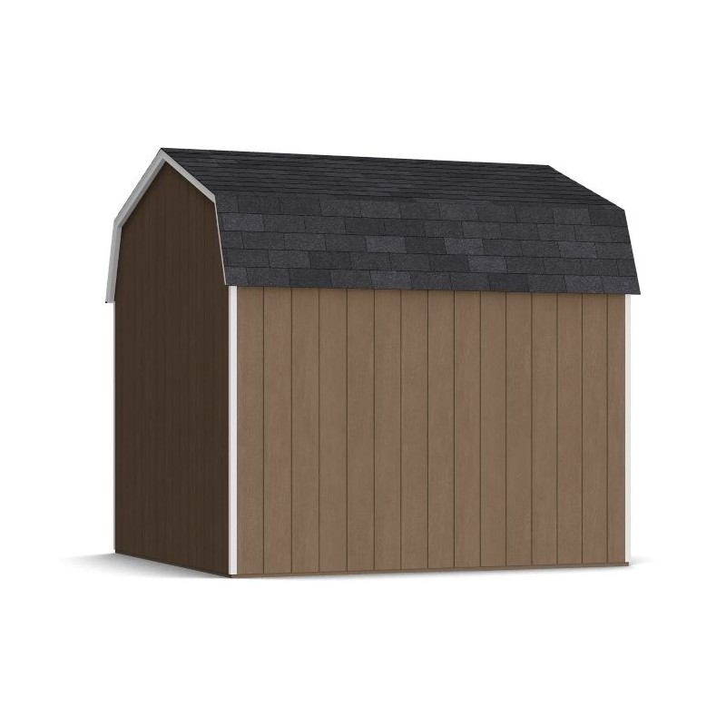Little Cottage Co. 10x10 Value Gambrel Wood Barn Kit with 6' Sidewalls & Side Entry - (10x10 VGB-6-SE-PC)