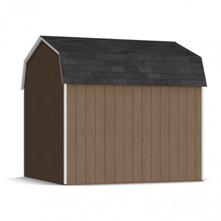 Little Cottage Co. 10x10 Value Gambrel Wood Barn Kit with 6' Sidewalls & Side Entry - (10x10 VGB-6-SE-PC)