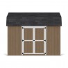 Little Cottage Co. 10x12 Value Gambrel Wood Barn Kit with 6' Sidewalls & Side Entry - (10x12 VGB-6-SE-PC)