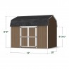 Little Cottage Co. 10x12 Value Gambrel Wood Barn Kit with 6' Sidewalls & Side Entry - (10x12 VGB-6-SE-PC)