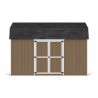 Little Cottage Co. 10x14 Value Gambrel Wood Barn Kit with 6' Sidewalls & Side Entry - (10x14 VGB-6-SE-PC)