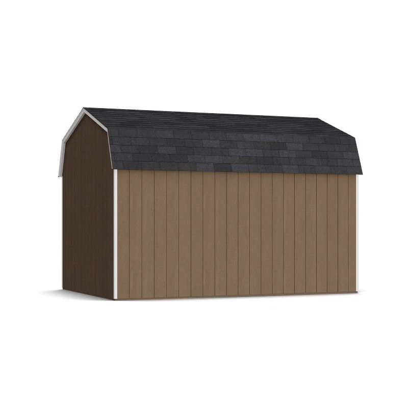 Little Cottage Co. 10x14 Value Gambrel Wood Barn Kit with 6' Sidewalls & Side Entry - (10x14 VGB-6-SE-PC)