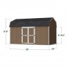 Little Cottage Co. 10x16 Value Gambrel Wood Barn Kit with 6' Sidewalls & Side Entry - (10x16 VGB-6-SE-PC)