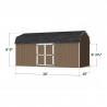 Little Cottage Co. 10x20 Value Gambrel Wood Barn Kit with 6' Sidewalls & Side Entry - (10x20 VGB-6-SE-PC)