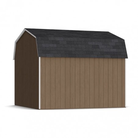 Little Cottage Co. 12x12 Value Gambrel Wood Barn Kit with 6' Sidewalls & Side Entry - (12x12 VGB-6-SE-PC)