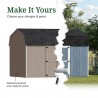 Little Cottage Co. 12x14 Value Gambrel Wood Barn Kit with 6' Sidewalls & Side Entry - (12x14 VGB-6-SE-PC)