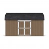 Little Cottage Co. 12x16 Value Gambrel Wood Barn Kit with 6' Sidewalls & Side Entry - (12x16 VGB-6-SE-PC)