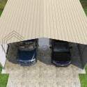 VersaTube 2-Sided 24x20x12 Classic Steel Carport Kit (CM324200120-NS0009)