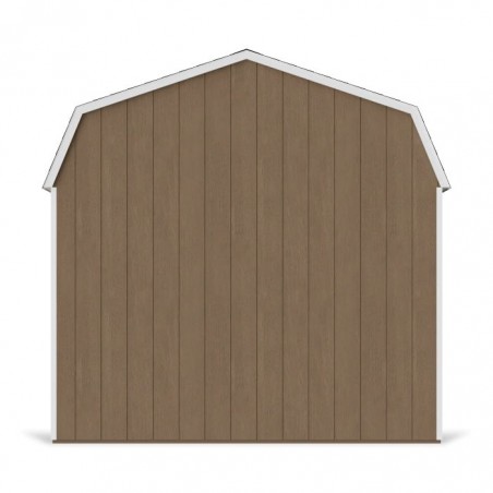 Little Cottage Co. 12x24 Value Gambrel Wood Barn Kit with 6' Sidewalls & Side Entry - (12x24 VGB-6-SE-PC)