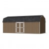 Little Cottage Co. 12x24 Value Gambrel Wood Barn Kit with 6' Sidewalls & Side Entry - (12x24 VGB-6-SE-PC)