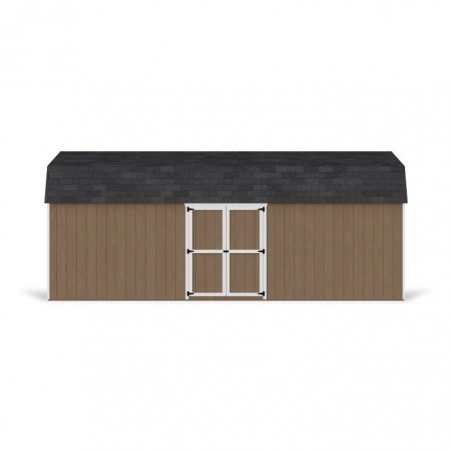 Little Cottage Co. 12x24 Value Gambrel Wood Barn Kit with 6' Sidewalls & Side Entry - (12x24 VGB-6-SE-PC)