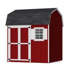 Little Cottage Co. 8x8 Value Gambrel Workshop Wood Barn Kit - (8x8 VGB-6-WS-PC)