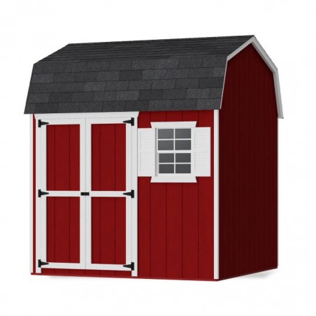 Little Cottage Co. 8x8 Value Gambrel Workshop Wood Barn Kit - (8x8 VGB-6-WS-PC)