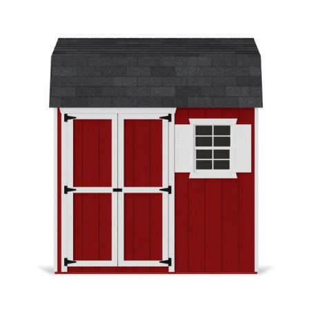 Little Cottage Co. 8x8 Value Gambrel Workshop Wood Barn Kit - (8x8 VGB-6-WS-PC)