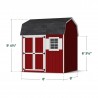Little Cottage Co. 8x8 Value Gambrel Workshop Wood Barn Kit - (8x8 VGB-6-WS-PC)