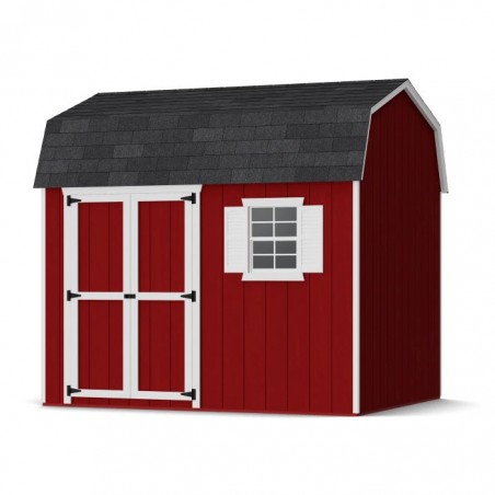 Little Cottage Co. 8x10 Value Gambrel Workshop Wood Barn Kit - (8x10 VGB-6-WS-PC)