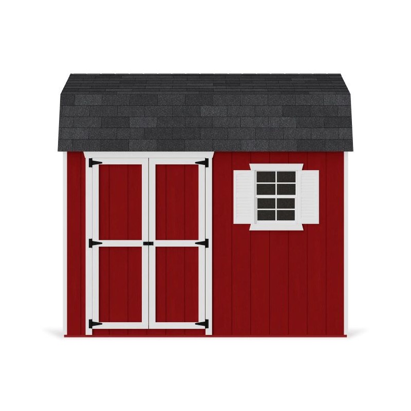 Little Cottage Co. 8x10 Value Gambrel Workshop Wood Barn Kit - (8x10 VGB-6-WS-PC)