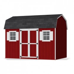 Little Cottage Co. 8x12 Value Gambrel Workshop Wood Barn Kit - (8x12 VGB-6-WS-PC)
