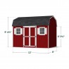 Little Cottage Co. 8x12 Value Gambrel Workshop Wood Barn Kit - (8x12 VGB-6-WS-PC)