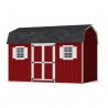 Little Cottage Co. 8x14 Value Gambrel Workshop Wood Barn Kit - (8x14 VGB-6-WS-PC)