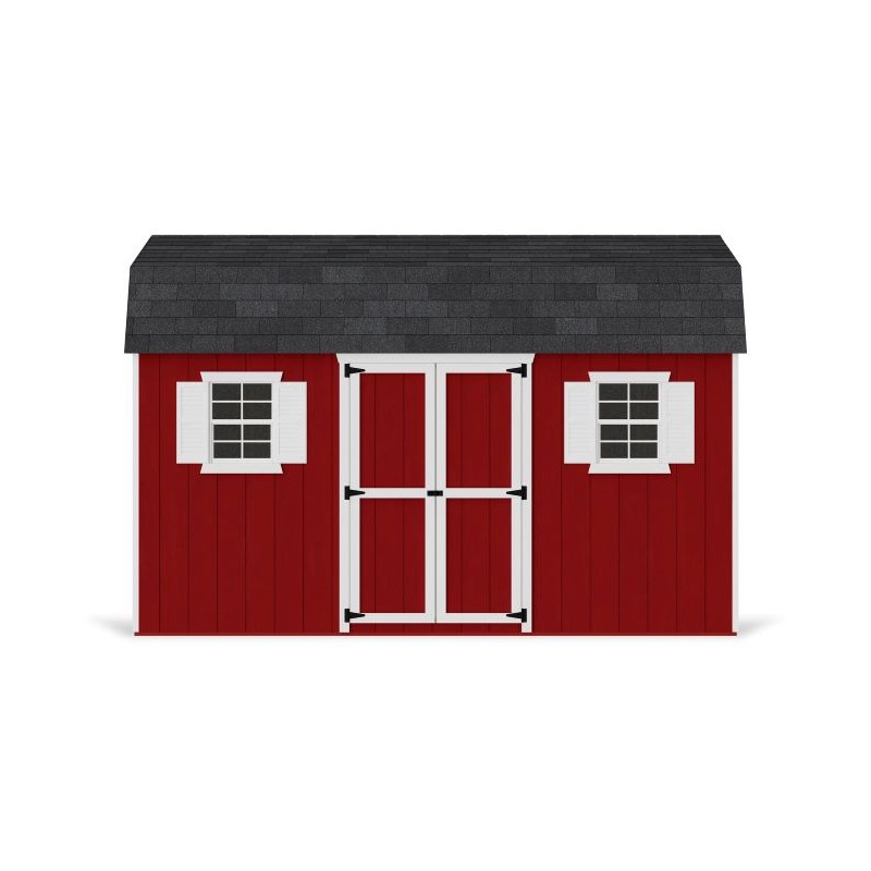 Little Cottage Co. 8x14 Value Gambrel Workshop Wood Barn Kit - (8x14 VGB-6-WS-PC)