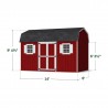 Little Cottage Co. 8x14 Value Gambrel Workshop Wood Barn Kit - (8x14 VGB-6-WS-PC)