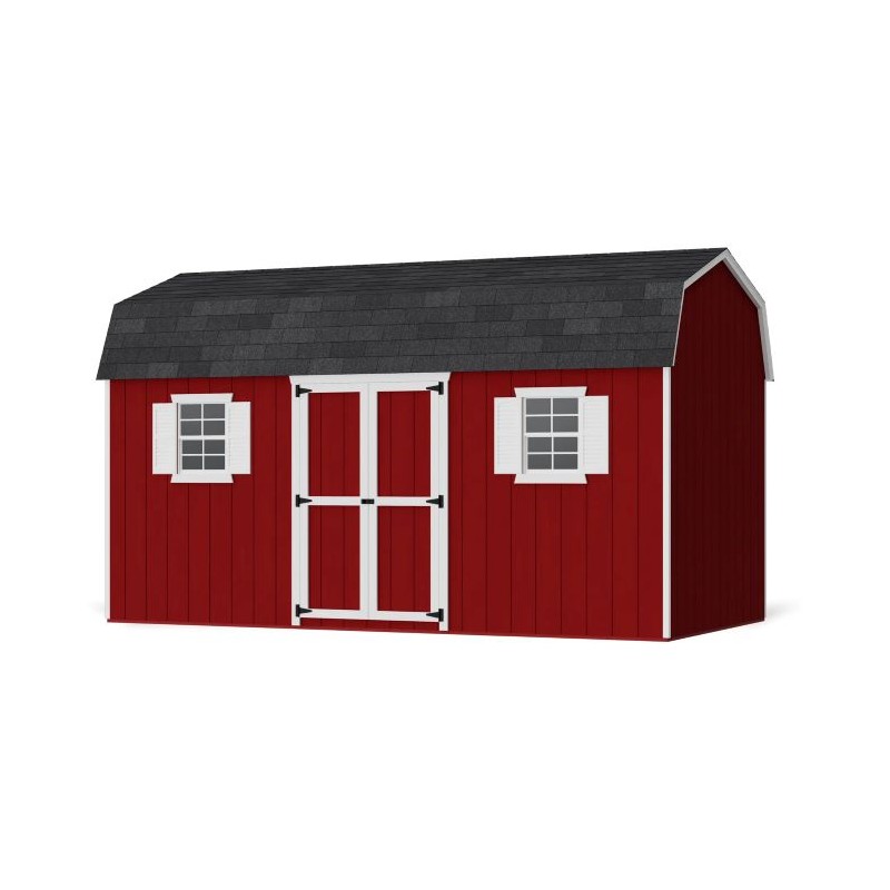 Little Cottage Co. 8x16 Value Gambrel Workshop Wood Barn Kit - (8x16 VGB-6-WS-PC)