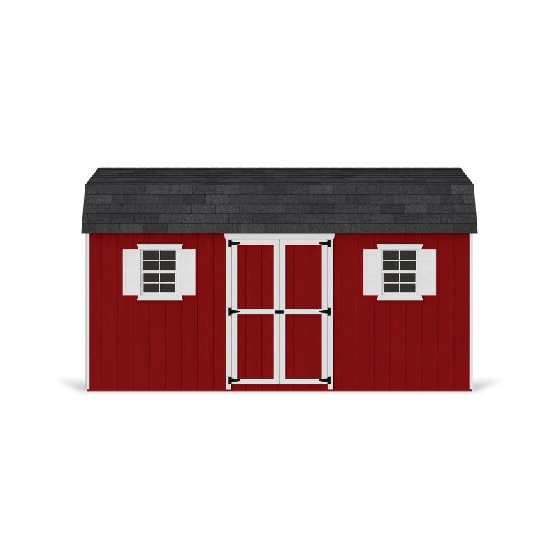 Little Cottage Co. 8x16 Value Gambrel Workshop Wood Barn Kit - (8x16 VGB-6-WS-PC)